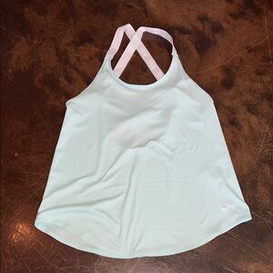 Women’s Nike Dri Fit Teal Seafoam strappy Tank Top size Medium
